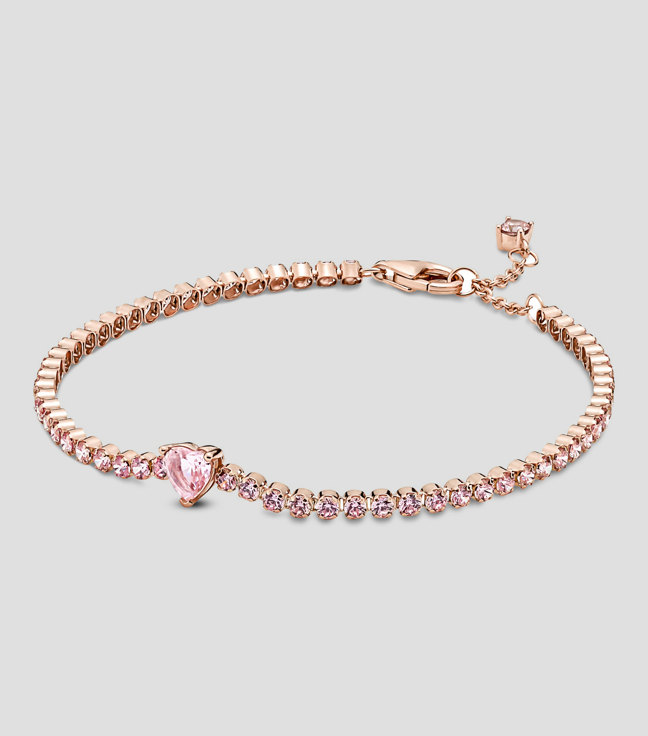 Brazalete Corazón Brillante con Cristales Mujer